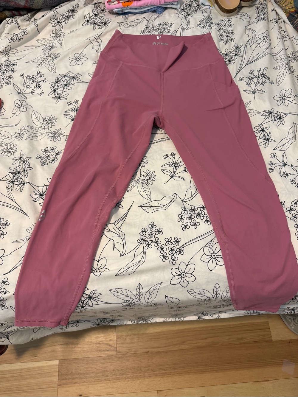 P'tula Rose Pink Kids' Active Leggings